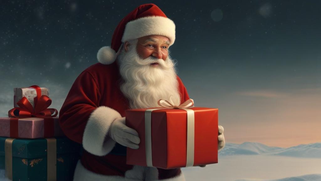 Santa Claus with Gift photo